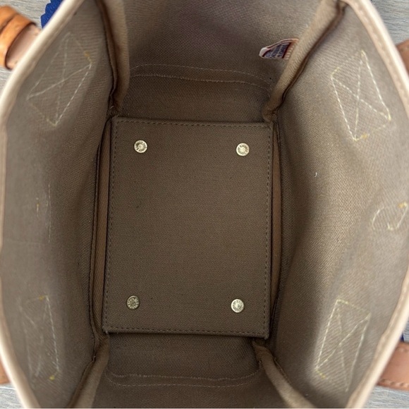 Dooney & Bourke Gray and Tan Signature Tote Small - Picture 9 of 12